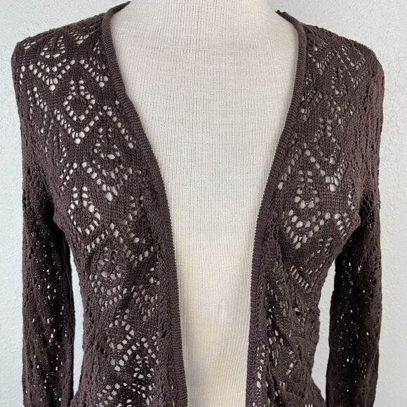NWT Luciano Dante Silk Blend loose Kint Cardigan Sweater Tip Size M - Picture 2 of 6